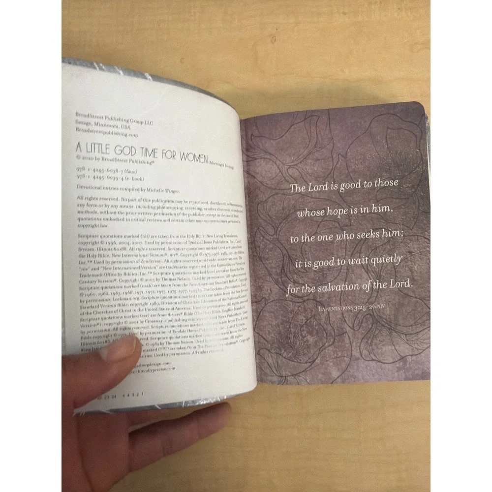 A Little God Time for Women Morning & Evening Devotional Gray Faux Leather Book